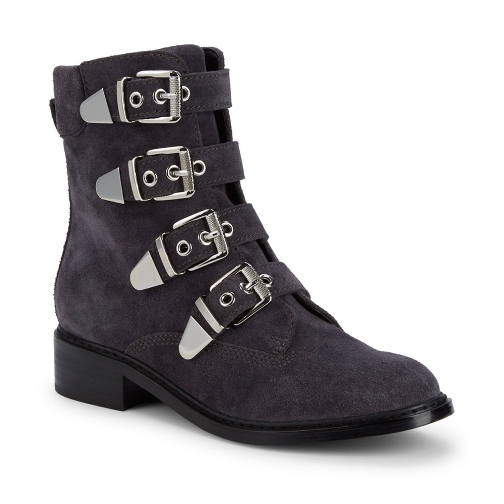 Marc Fisher LTD Diante Booties Grey Suede - Size 7.5 - Excellent preowned